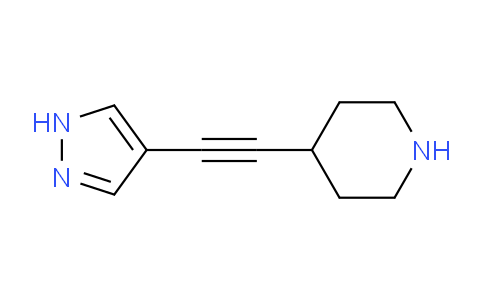 CAS No. 1707365-16-9, 4-((1H-Pyrazol-4-yl)ethynyl)piperidine