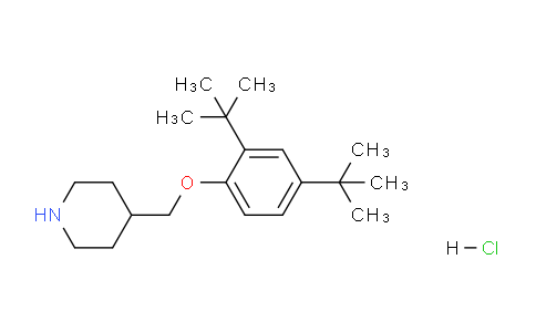 CAS No. 1220021-32-8, 4-((2,4-Di-tert-butylphenoxy)methyl)piperidine hydrochloride