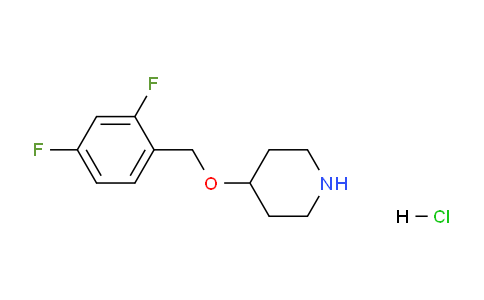 CAS No. 1220034-23-0, 4-((2,4-Difluorobenzyl)oxy)piperidine hydrochloride
