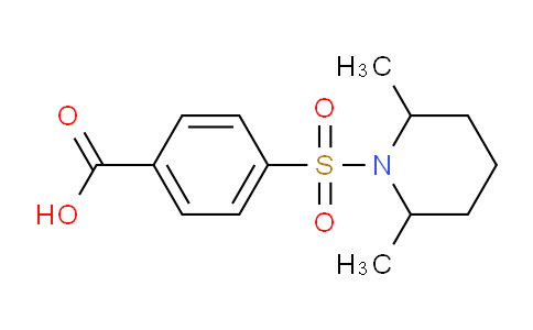 CAS No. 19580-35-9, 4-((2,6-Dimethylpiperidin-1-yl)sulfonyl)benzoic acid