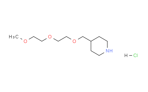 CAS No. 1220033-04-4, 4-((2-(2-Methoxyethoxy)ethoxy)methyl)piperidine hydrochloride
