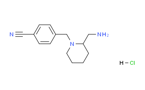 CAS No. 1353954-43-4, 4-((2-(Aminomethyl)piperidin-1-yl)methyl)benzonitrile hydrochloride