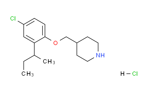 CAS No. 1220032-90-5, 4-((2-(sec-Butyl)-4-chlorophenoxy)methyl)piperidine hydrochloride