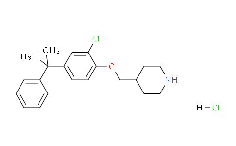 CAS No. 1219972-17-4, 4-((2-Chloro-4-(2-phenylpropan-2-yl)phenoxy)methyl)piperidine hydrochloride