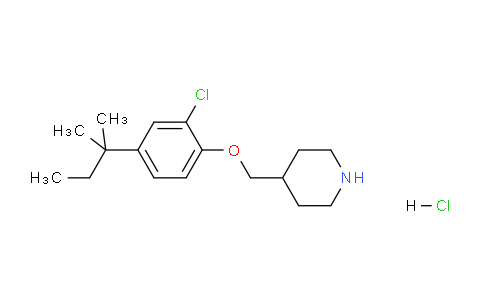 CAS No. 1220035-90-4, 4-((2-Chloro-4-(tert-pentyl)phenoxy)methyl)piperidine hydrochloride