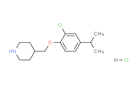 CAS No. 1220019-92-0, 4-((2-Chloro-4-isopropylphenoxy)methyl)piperidine hydrochloride