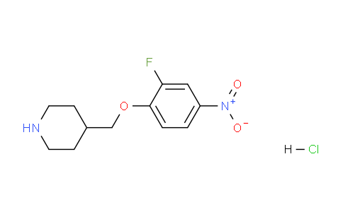 CAS No. 1286264-66-1, 4-((2-Fluoro-4-nitrophenoxy)methyl)piperidine hydrochloride