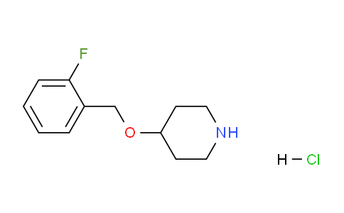 CAS No. 614731-34-9, 4-((2-Fluorobenzyl)oxy)piperidine hydrochloride