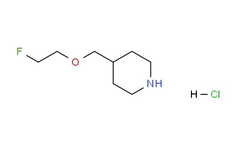 CAS No. 1220036-72-5, 4-((2-Fluoroethoxy)methyl)piperidine hydrochloride