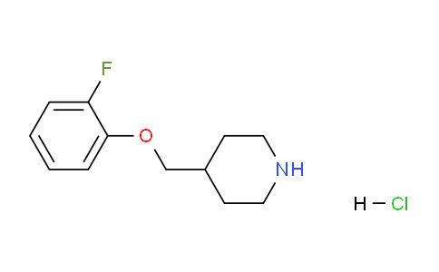 CAS No. 614731-22-5, 4-((2-Fluorophenoxy)methyl)piperidine hydrochloride