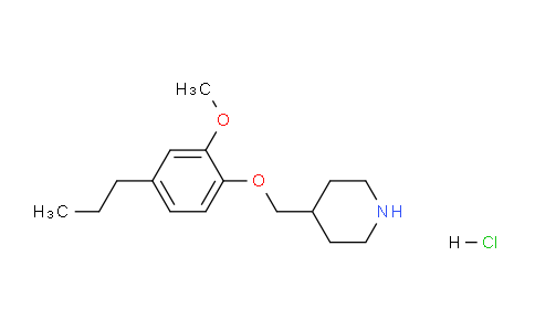 CAS No. 1219977-26-0, 4-((2-Methoxy-4-propylphenoxy)methyl)piperidine hydrochloride