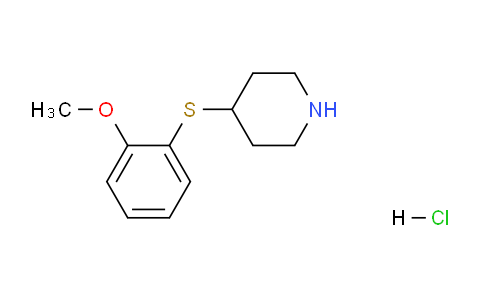 CAS No. 1170287-04-3, 4-((2-Methoxyphenyl)thio)piperidine hydrochloride
