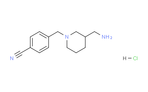CAS No. 1353973-79-1, 4-((3-(Aminomethyl)piperidin-1-yl)methyl)benzonitrile hydrochloride