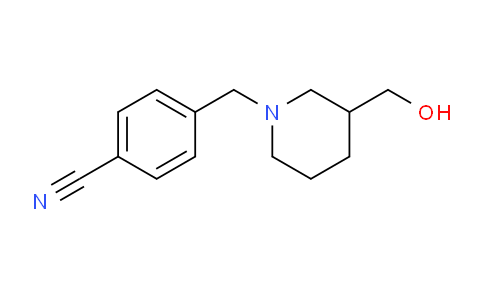CAS No. 1155505-48-8, 4-((3-(Hydroxymethyl)piperidin-1-yl)methyl)benzonitrile