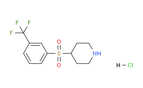 CAS No. 849035-98-9, 4-((3-(trifluoromethyl)phenyl)sulfonyl)piperidine hydrochloride