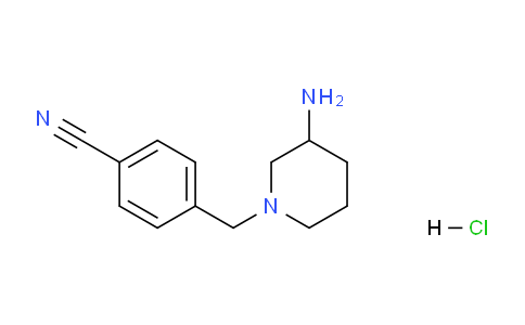 CAS No. 1353972-48-1, 4-((3-Aminopiperidin-1-yl)methyl)benzonitrile hydrochloride