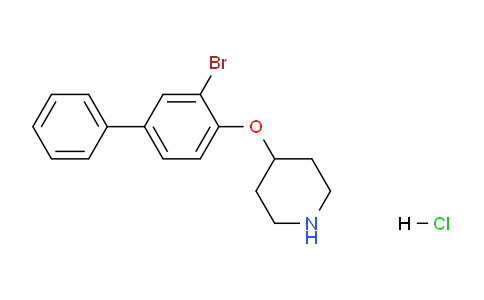 CAS No. 1220035-27-7, 4-((3-Bromo-[1,1'-biphenyl]-4-yl)oxy)piperidine hydrochloride