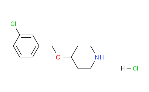 CAS No. 1185020-93-2, 4-((3-Chlorobenzyl)oxy)piperidine hydrochloride