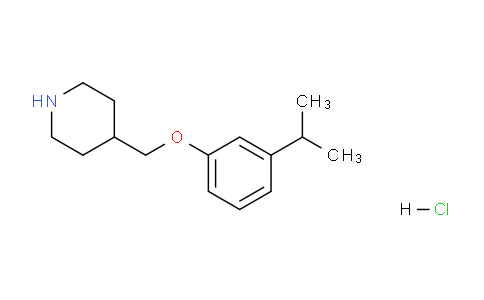 CAS No. 1185165-45-0, 4-((3-Isopropylphenoxy)methyl)piperidine hydrochloride