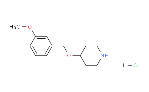 CAS No. 1220036-54-3, 4-((3-Methoxybenzyl)oxy)piperidine hydrochloride