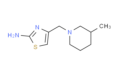 CAS No. 855715-26-3, 4-((3-Methylpiperidin-1-yl)methyl)thiazol-2-amine