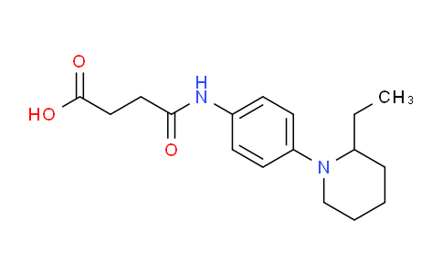 CAS No. 842970-12-1, 4-((4-(2-Ethylpiperidin-1-yl)phenyl)amino)-4-oxobutanoic acid