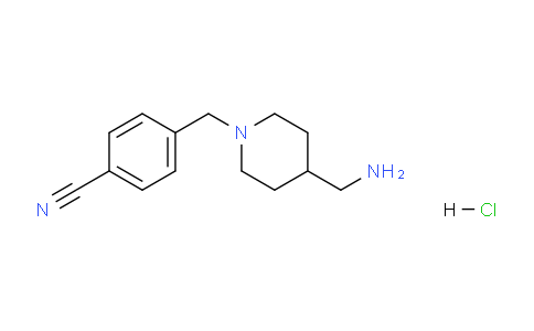 CAS No. 1353953-90-8, 4-((4-(Aminomethyl)piperidin-1-yl)methyl)benzonitrile hydrochloride