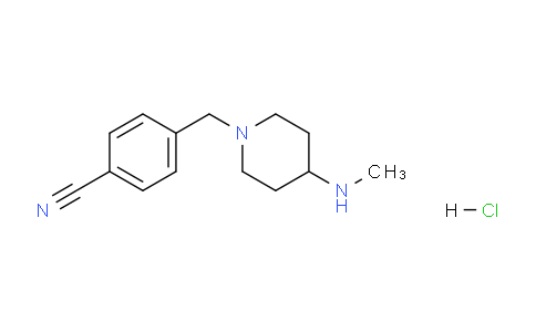 CAS No. 1353977-13-5, 4-((4-(Methylamino)piperidin-1-yl)methyl)benzonitrile hydrochloride