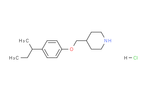 CAS No. 1185301-09-0, 4-((4-(sec-Butyl)phenoxy)methyl)piperidine hydrochloride