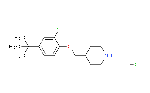 CAS No. 1219972-13-0, 4-((4-(tert-Butyl)-2-chlorophenoxy)methyl)piperidine hydrochloride