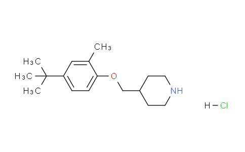 CAS No. 1220018-18-7, 4-((4-(tert-Butyl)-2-methylphenoxy)methyl)piperidine hydrochloride