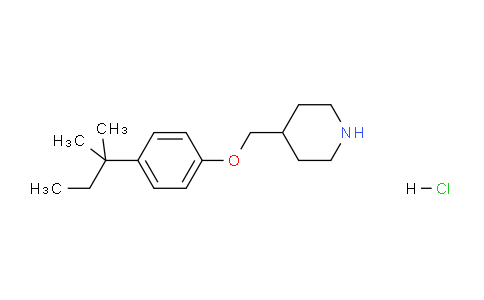 CAS No. 1219976-18-7, 4-((4-(tert-Pentyl)phenoxy)methyl)piperidine hydrochloride