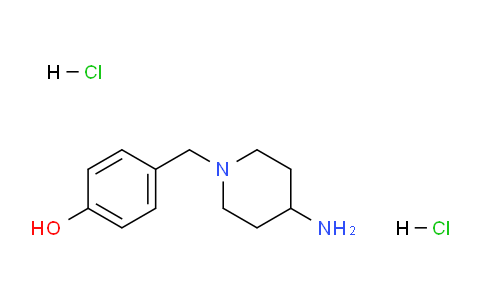 CAS No. 1286266-04-3, 4-((4-Aminopiperidin-1-yl)methyl)phenol dihydrochloride