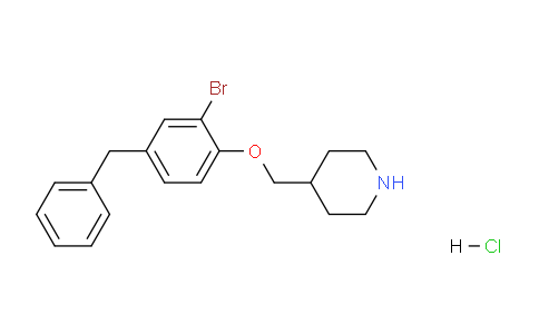 CAS No. 1220017-58-2, 4-((4-Benzyl-2-bromophenoxy)methyl)piperidine hydrochloride