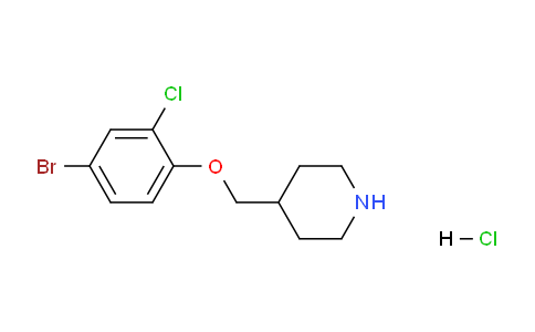 CAS No. 1220033-35-1, 4-((4-Bromo-2-chlorophenoxy)methyl)piperidine hydrochloride
