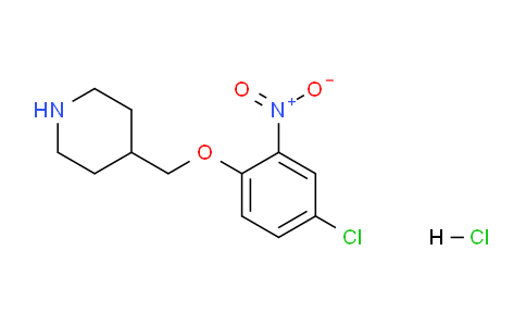 CAS No. 1220032-98-3, 4-((4-Chloro-2-nitrophenoxy)methyl)piperidine hydrochloride