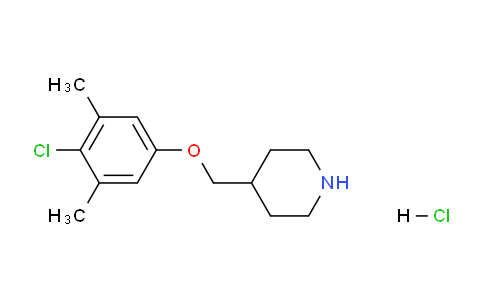 CAS No. 1185297-40-8, 4-((4-Chloro-3,5-dimethylphenoxy)methyl)piperidine hydrochloride