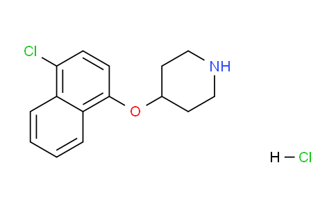 CAS No. 1050509-53-9, 4-((4-Chloronaphthalen-1-yl)oxy)piperidine hydrochloride
