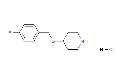 CAS No. 1185107-71-4, 4-((4-Fluorobenzyl)oxy)piperidine hydrochloride