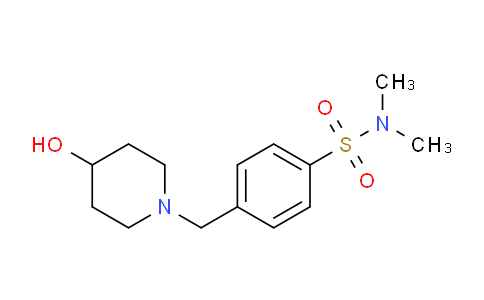 CAS No. 1185318-35-7, 4-((4-hydroxypiperidin-1-yl)methyl)-N,N-dimethylbenzenesulfonamide