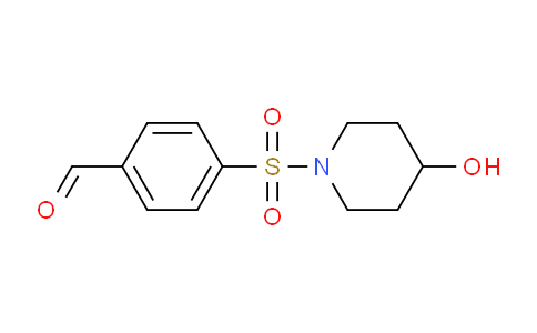 CAS No. 1080675-49-5, 4-((4-Hydroxypiperidin-1-yl)sulfonyl)benzaldehyde