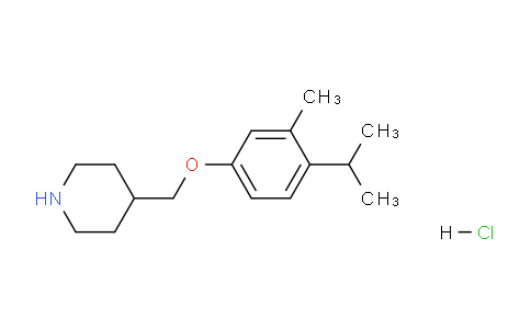 CAS No. 1219982-73-6, 4-((4-Isopropyl-3-methylphenoxy)methyl)piperidine hydrochloride