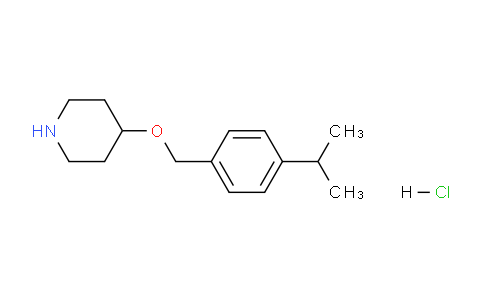 CAS No. 1220033-12-4, 4-((4-Isopropylbenzyl)oxy)piperidine hydrochloride