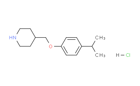 CAS No. 1184993-18-7, 4-((4-Isopropylphenoxy)methyl)piperidine hydrochloride