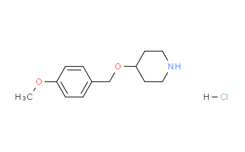 CAS No. 1220028-57-8, 4-((4-Methoxybenzyl)oxy)piperidine hydrochloride