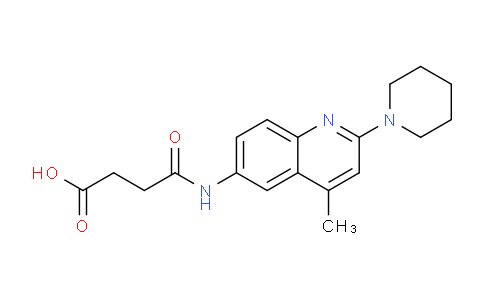 CAS No. 685523-90-4, 4-((4-Methyl-2-(piperidin-1-yl)quinolin-6-yl)amino)-4-oxobutanoic acid