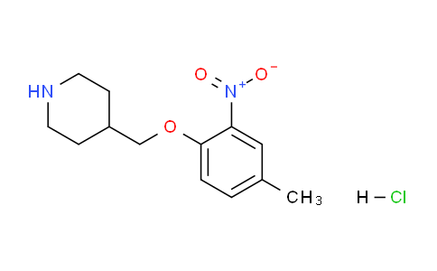 CAS No. 1220029-45-7, 4-((4-Methyl-2-nitrophenoxy)methyl)piperidine hydrochloride