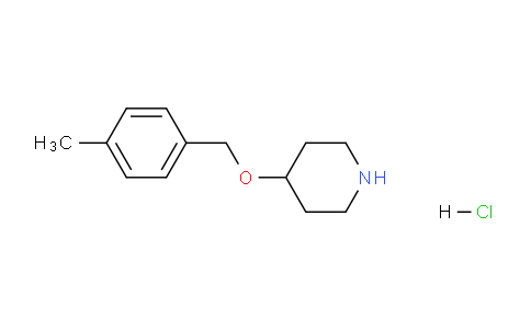 CAS No. 1185165-54-1, 4-((4-Methylbenzyl)oxy)piperidine hydrochloride
