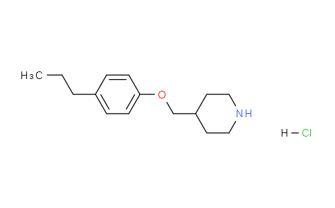 CAS No. 1220034-13-8, 4-((4-Propylphenoxy)methyl)piperidine hydrochloride
