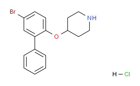 CAS No. 1220027-35-9, 4-((5-Bromo-[1,1'-biphenyl]-2-yl)oxy)piperidine hydrochloride